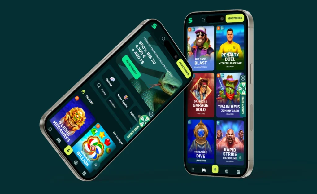 Spinaconda Casino mobile Version und App-Download für Smartphone